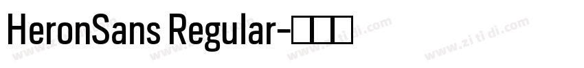 HeronSans Regular字体转换